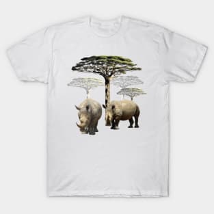 Rhinos on Safari in Kenya / Africa T-Shirt